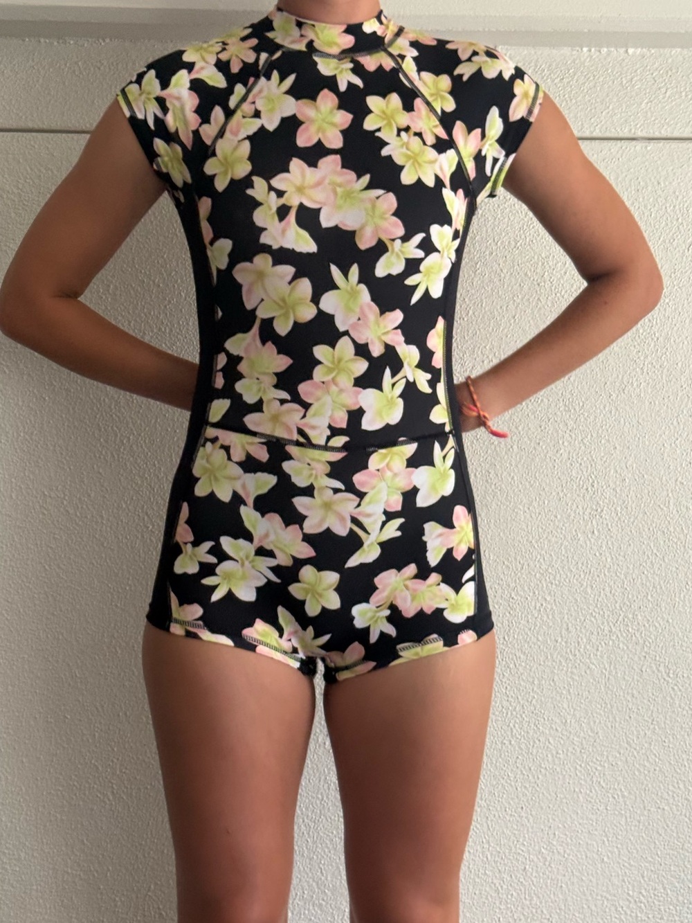 Hurley x Carrisa Moore Plumeria Collab One Piece Surf Swimsuit